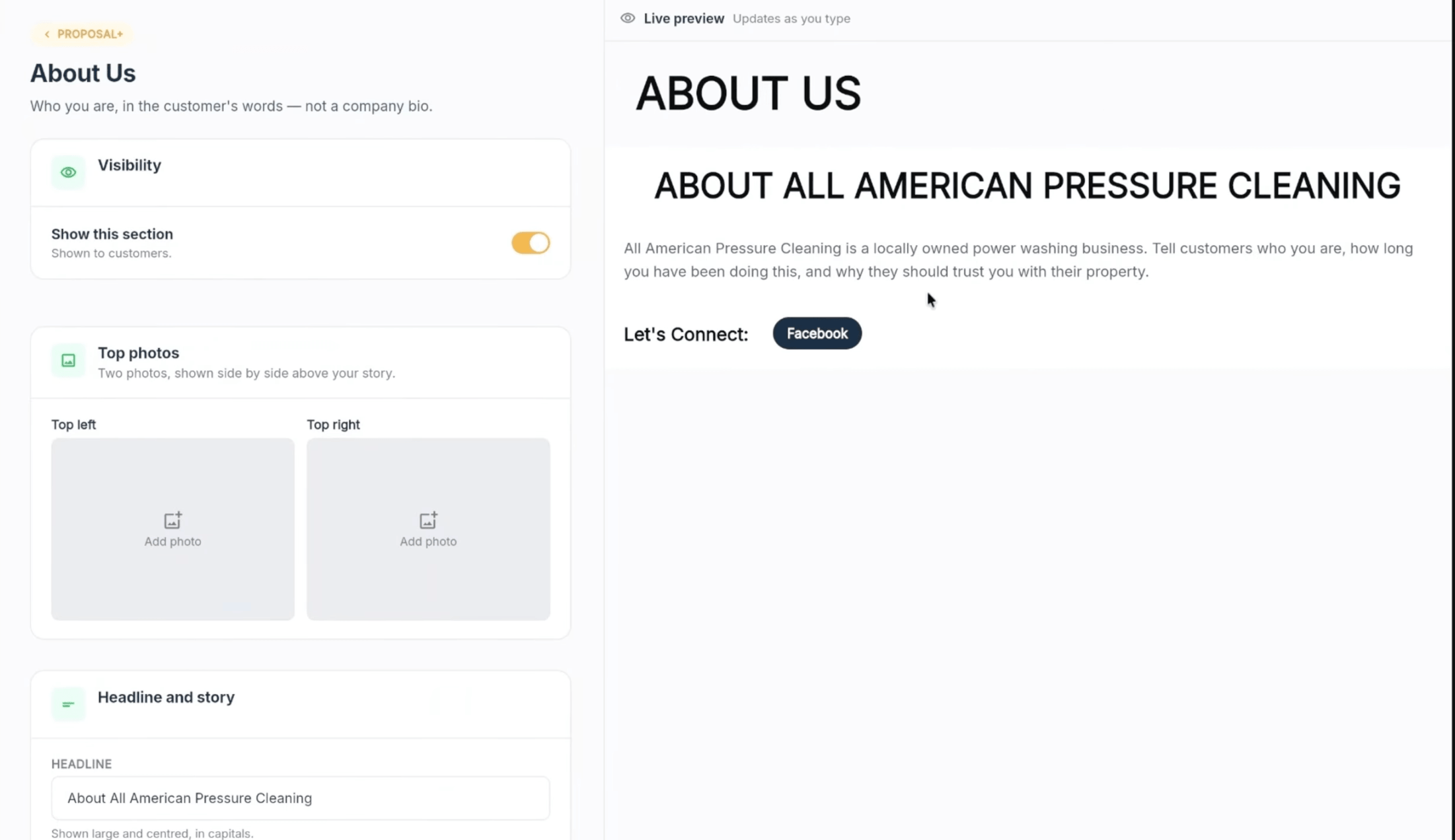 QuoteIQ proposal builder